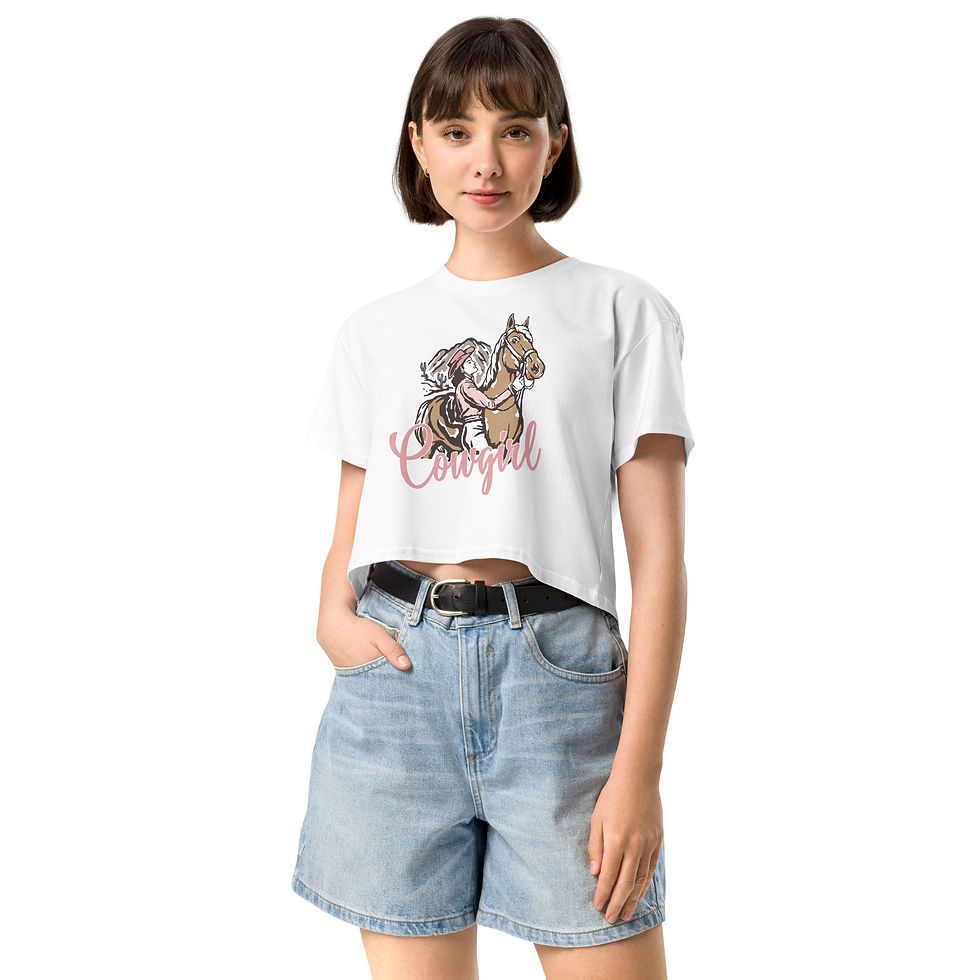 Thumbnail: Cowgirl Women’s crop top