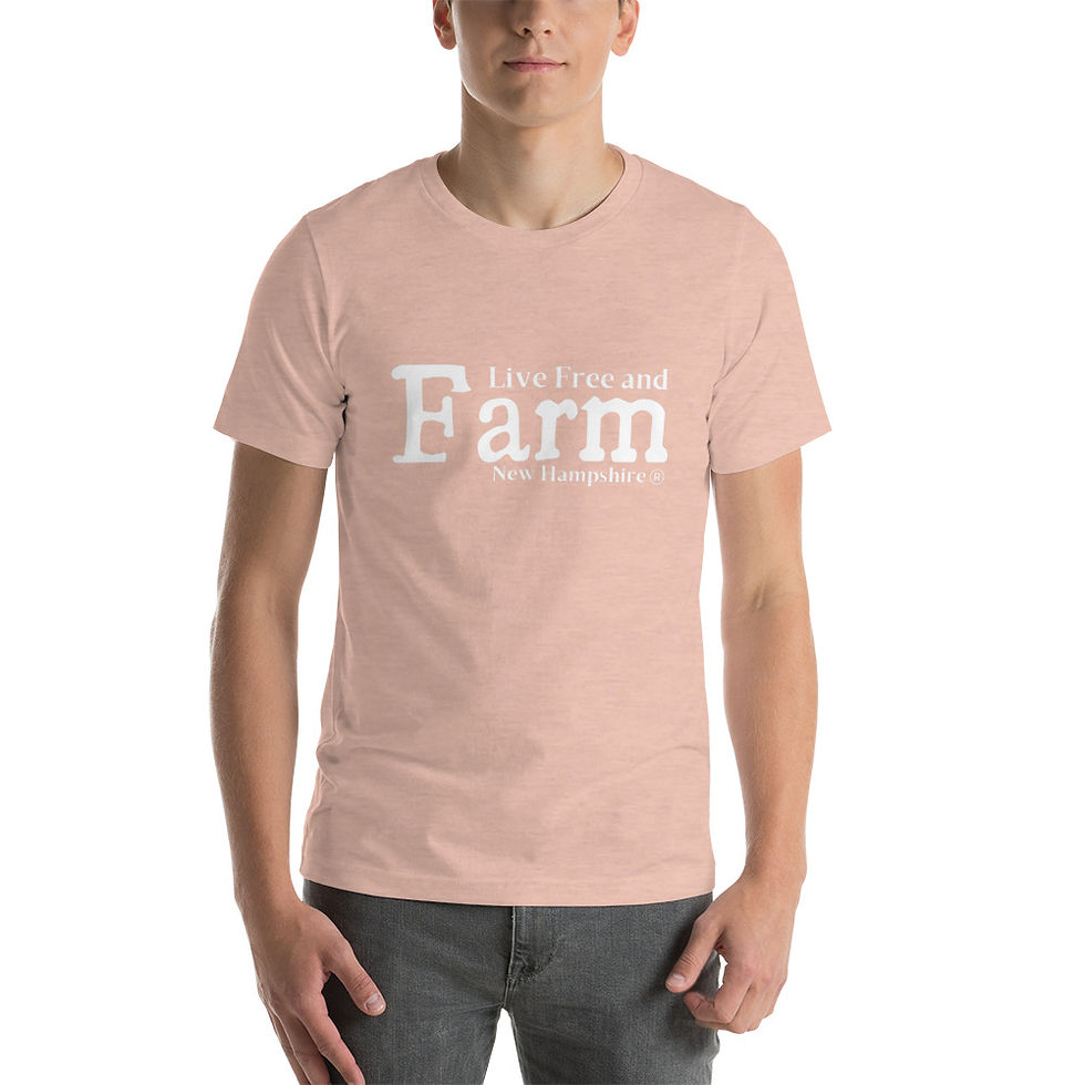 Thumbnail: Live Free and Farm New Hampshire Unisex t-shirt
