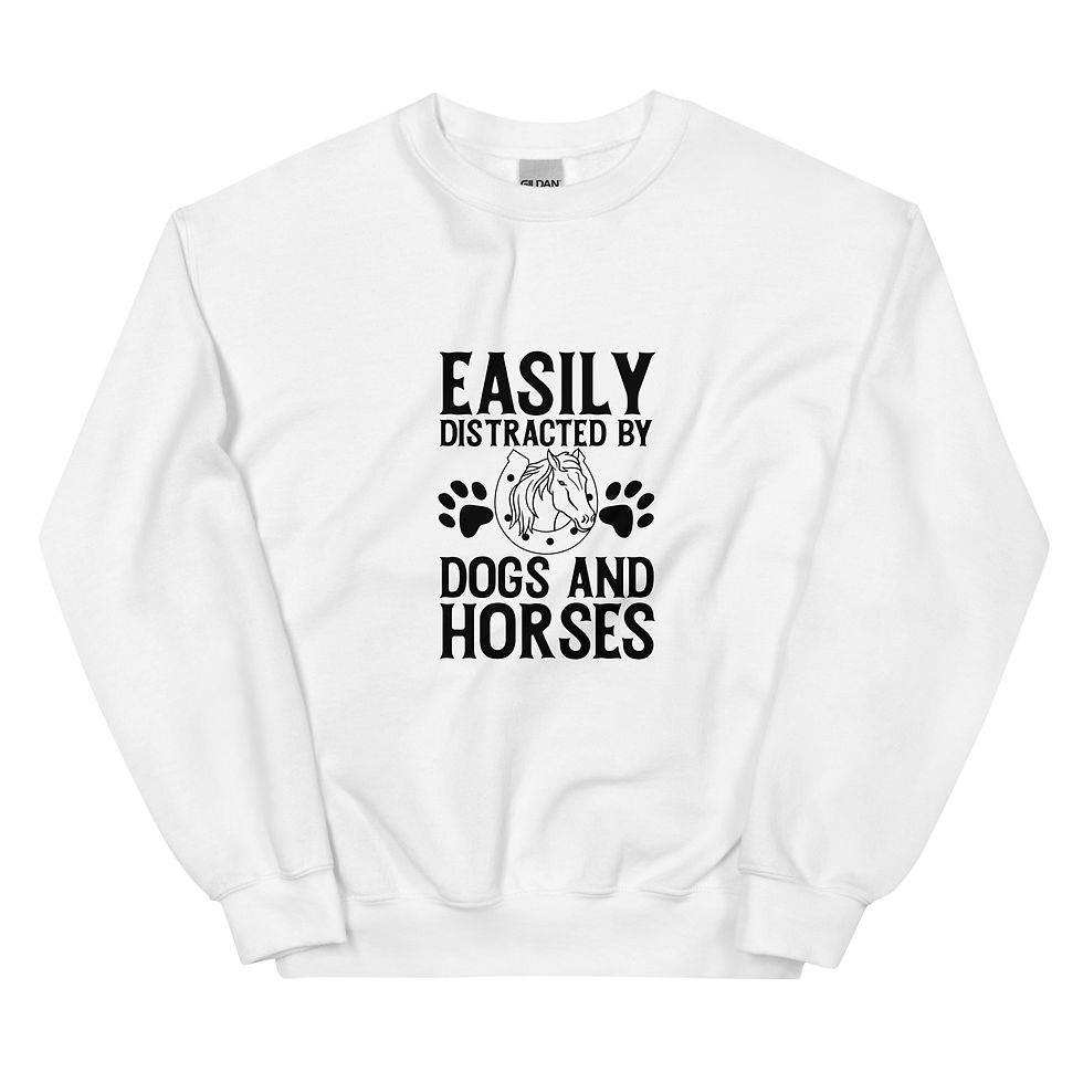 Thumbnail: Dogs & Horses Unisex Sweatshirt