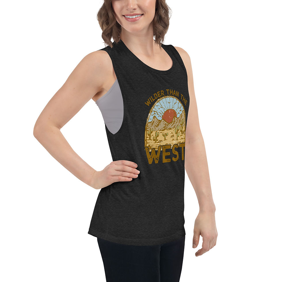 Thumbnail: WilderthanthewestLadies’ Muscle Tank