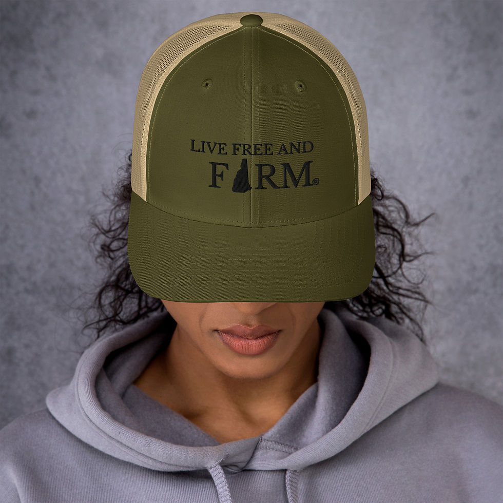 Thumbnail: Live Free and Farm NH Trucker Cap