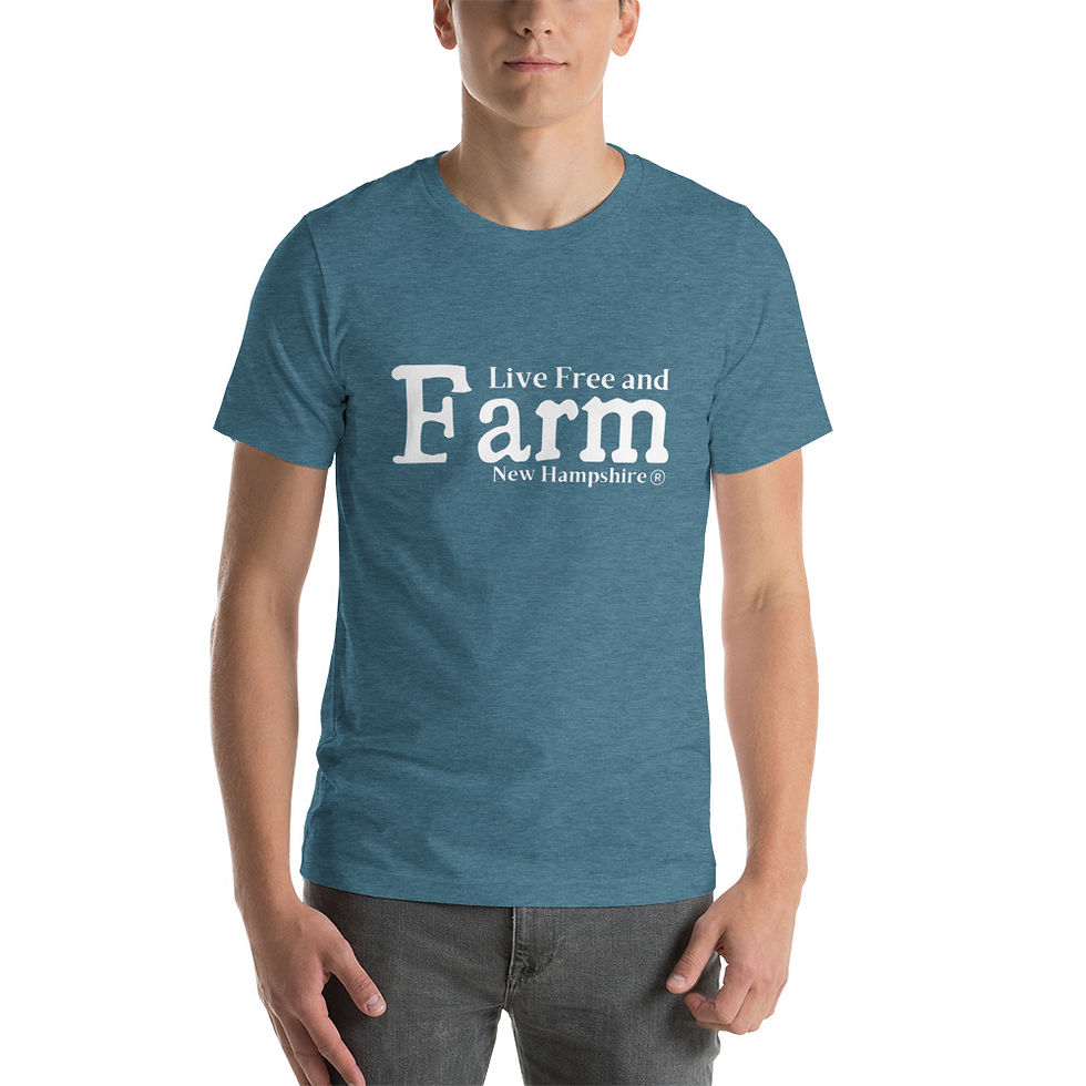Thumbnail: Live Free and Farm New Hampshire Unisex t-shirt
