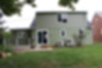 Rear of house at completion