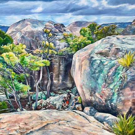 Girraween, Oil on Canvas, 80cm x 80cm