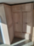 Meuble vestiaire avec coulissants en érable (Europe)