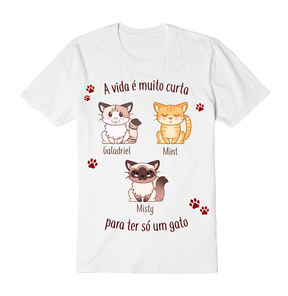 Miniatura: Camiseta Branca Infantil - Personalizada