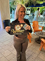 Proud music bingo winner at Sound Brewing Company in Hobe Sound, FL