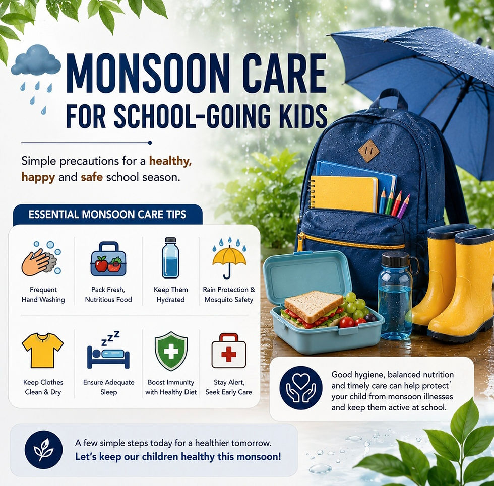 Monsoon Care for School Going Children : A parent's Guide
