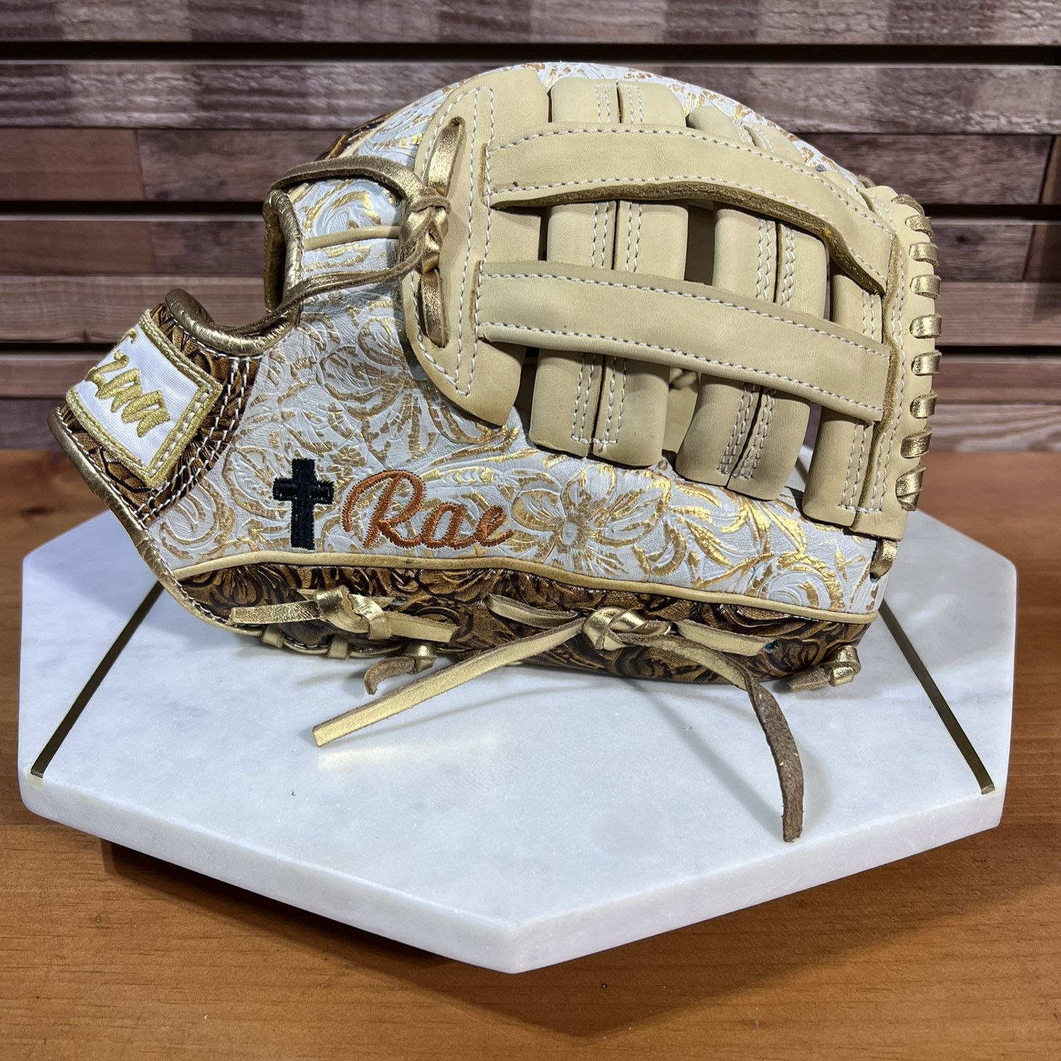 Custom - Vaquero in Honey-Brown / Vaquero White-Gold #Custom-Elite-2B-506
