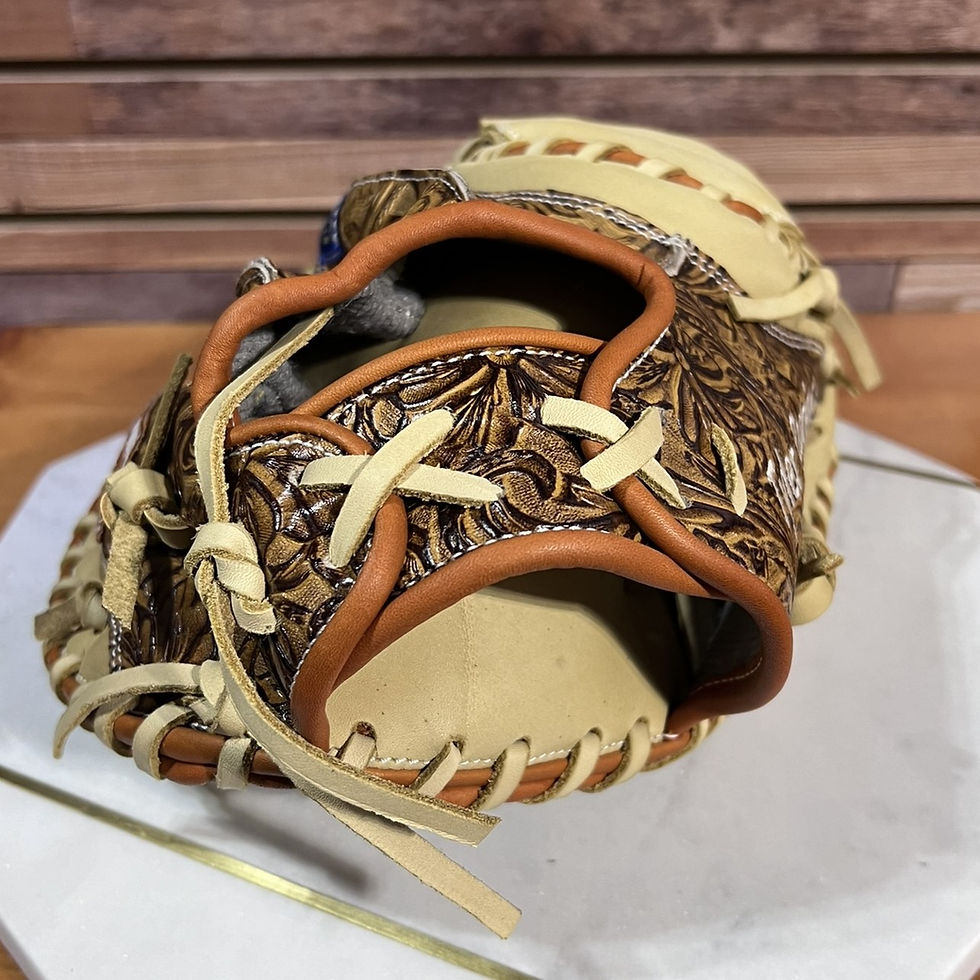 Thumbnail: Custom - Catcher's Mitt - Vaquero Honey-Brown - #Custom-Catcher-Tyler