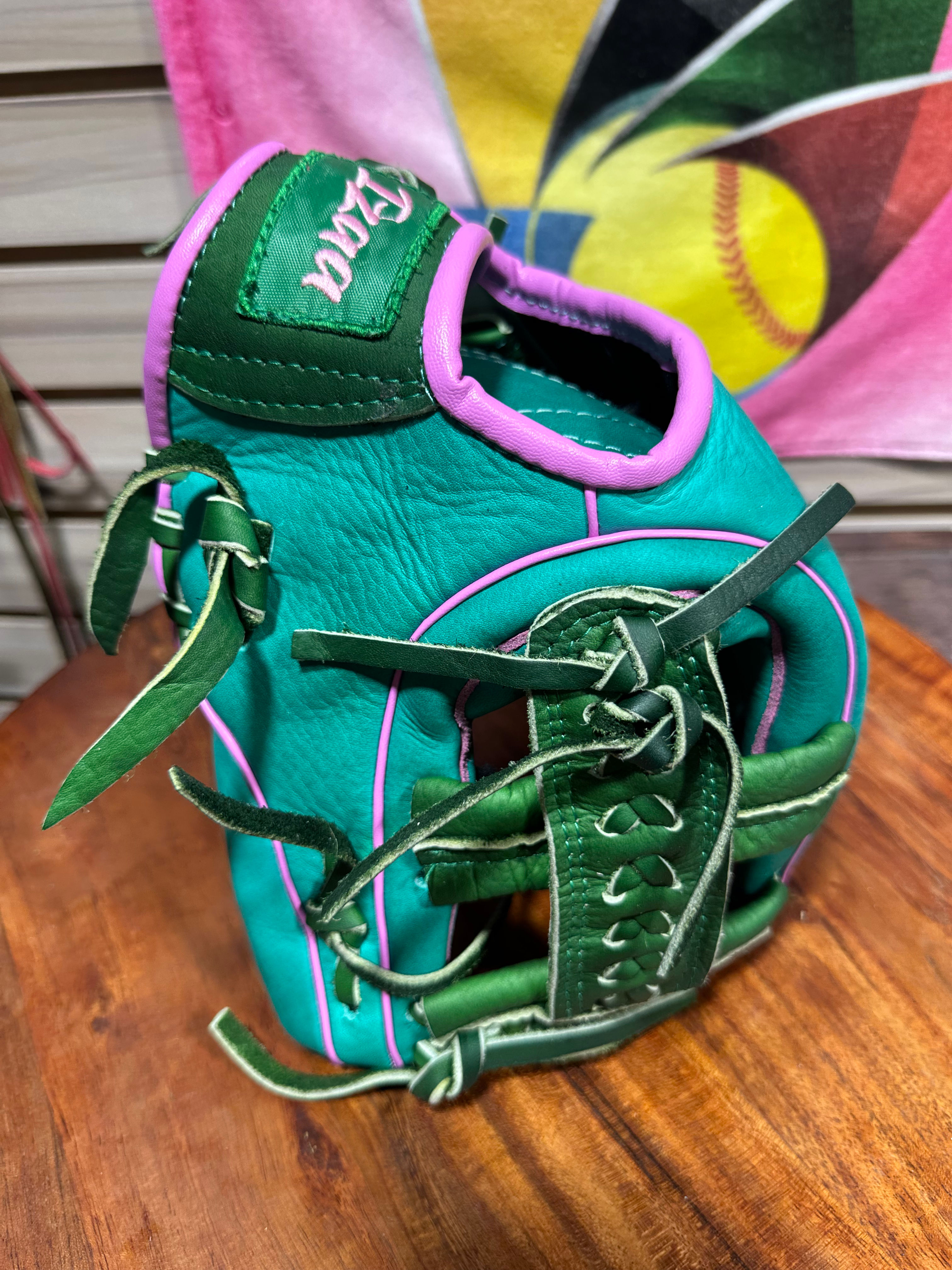 11.5”RHT green kids oiled broken in game ready  