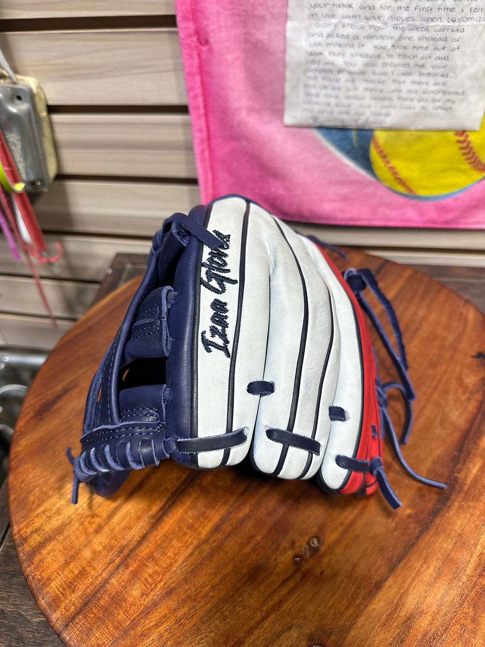 Thumbnail: 11.5” RHT, H-Web, Signature Series Smooth Leather, USA TriColor