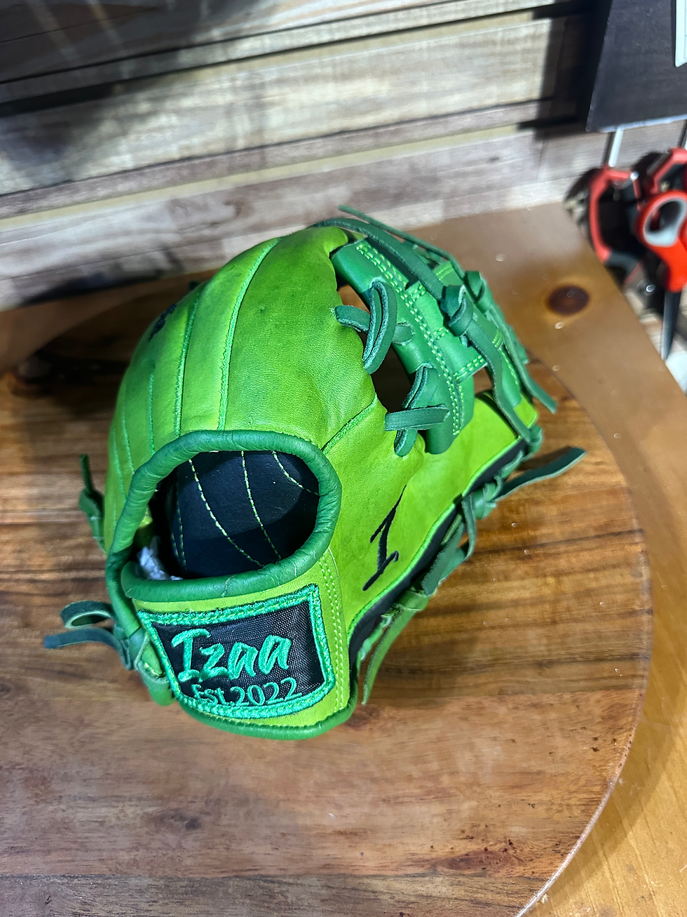 11.25 kids infield  glove light green 