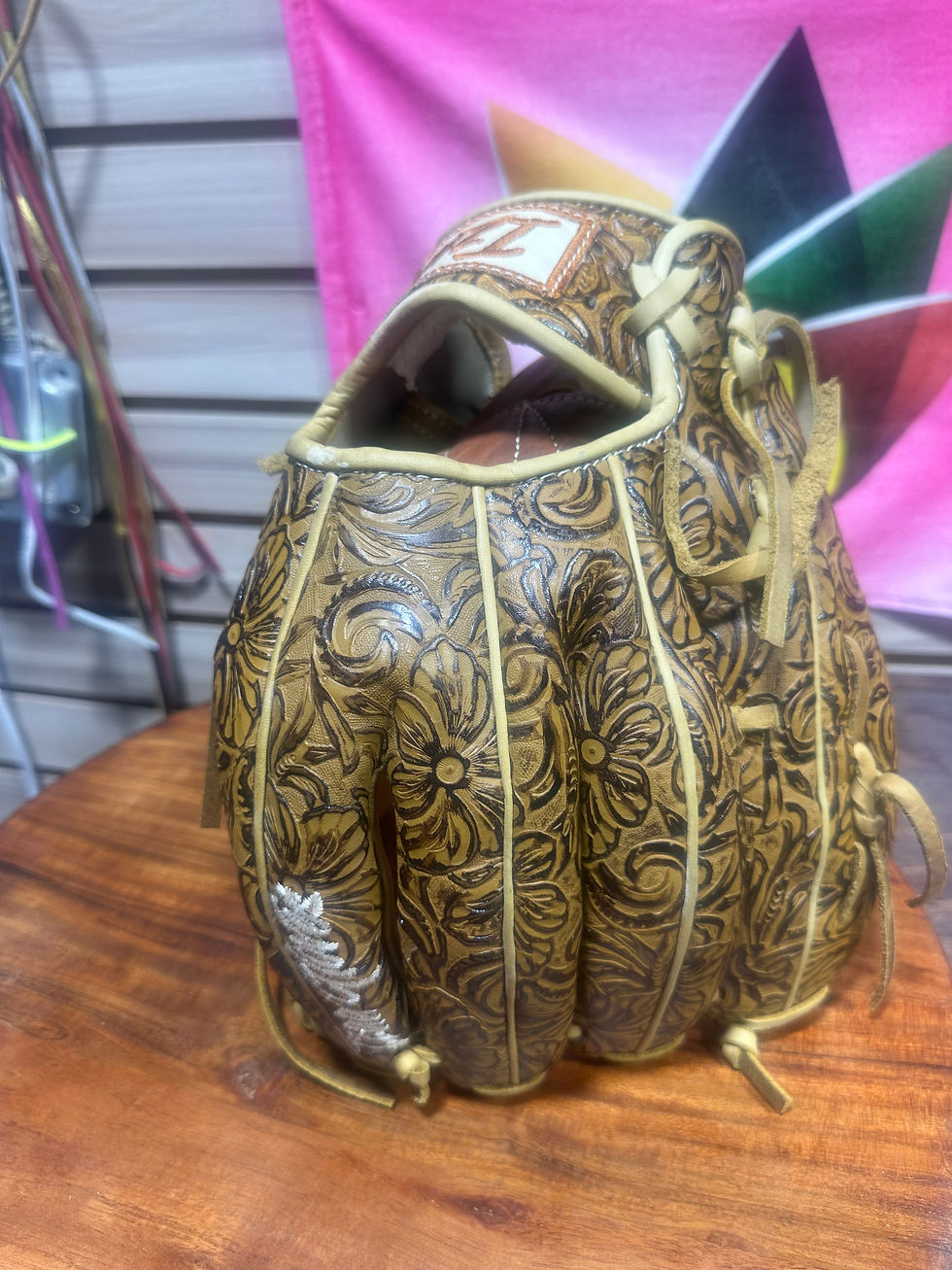 Thumbnail: 13”RHT, Full vaquero trap web oiled and broken in 