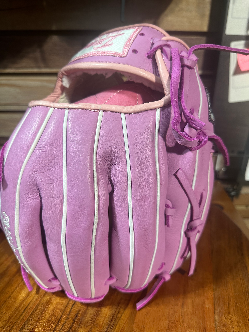 Thumbnail: 12” RHT pink extra padding oiled and broken in 