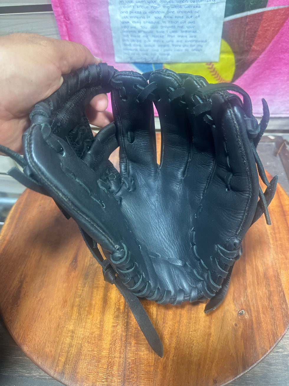 Thumbnail: 11.25” RHT black kids small hands oiled and broken in game ready 