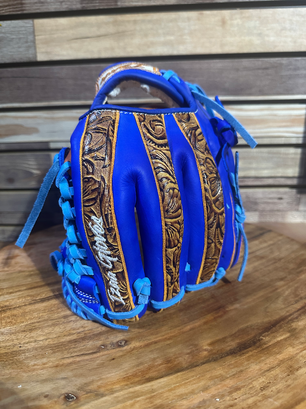 Thumbnail: 11.5,RHT, Mod Trap-Web, Vaquero Honey-Brown, Orange Web #Elite-1A-623