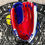 Thumbnail: 12.5"-13", RHT, 2pc-Web, Snake White-Red-Royal #Elite-3A-919