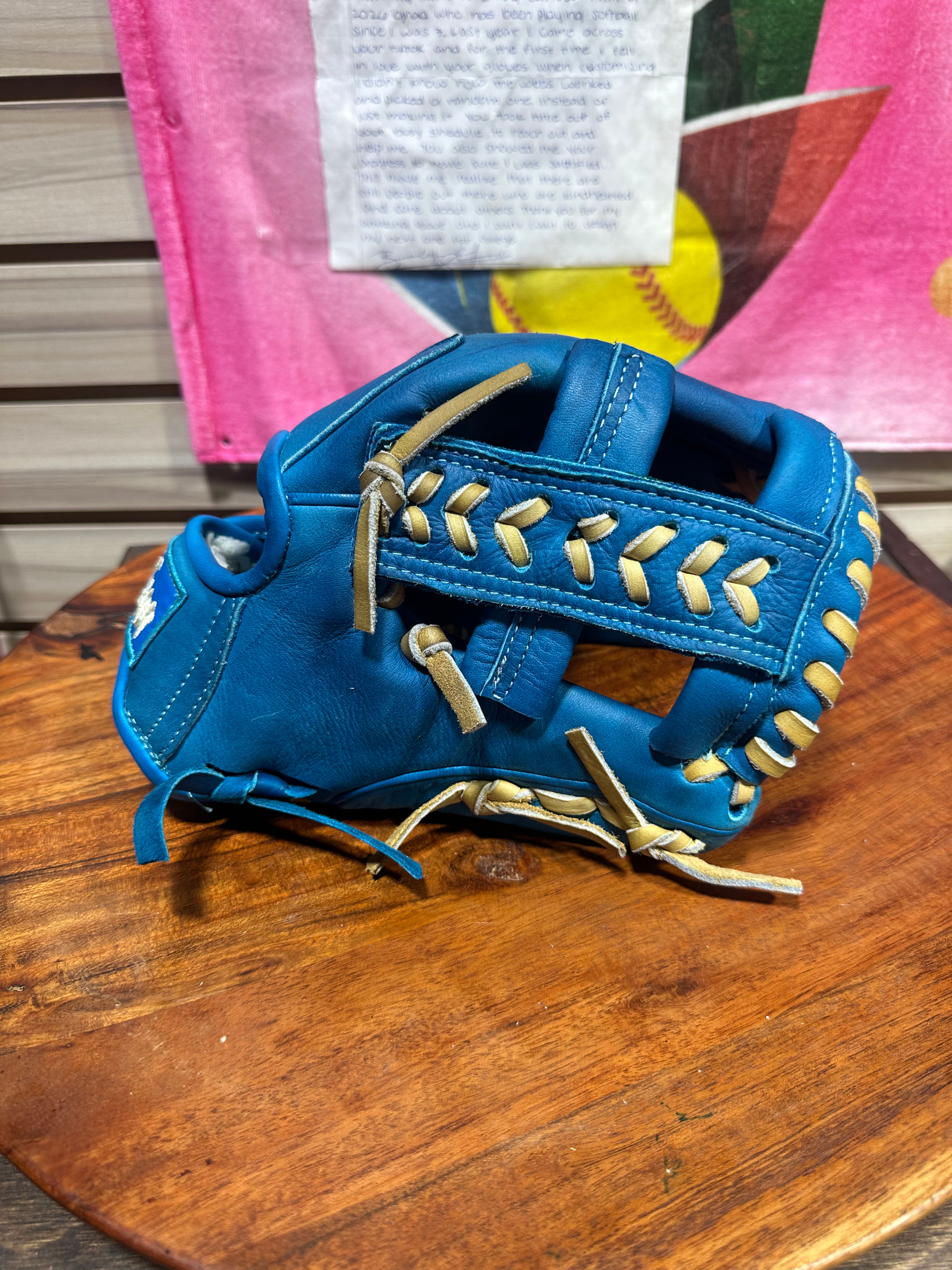 11” RHT lightweight blue kids small hands oiled and broken in game ready 