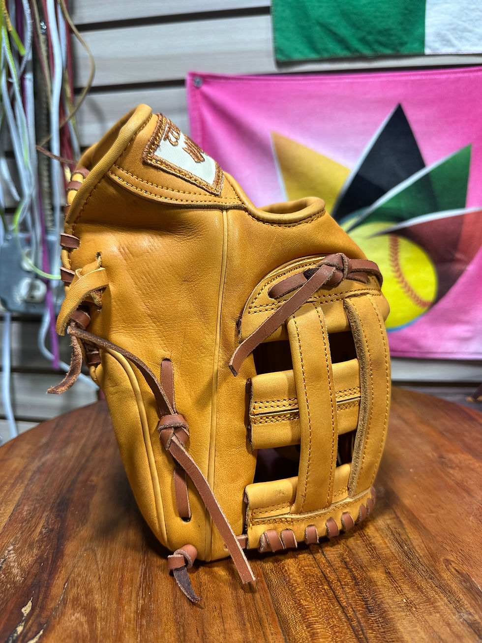 Thumbnail: 11.75” RHT H-Web natural Texas orange oiled , broken in , extra padding 