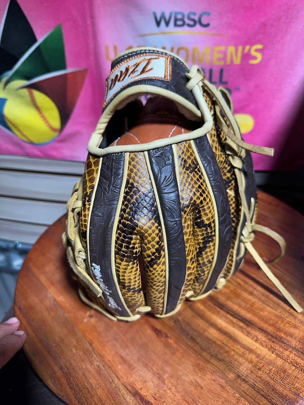 Thumbnail: 12” RHT vaquero brown/python honey oiled broken in extra padding 