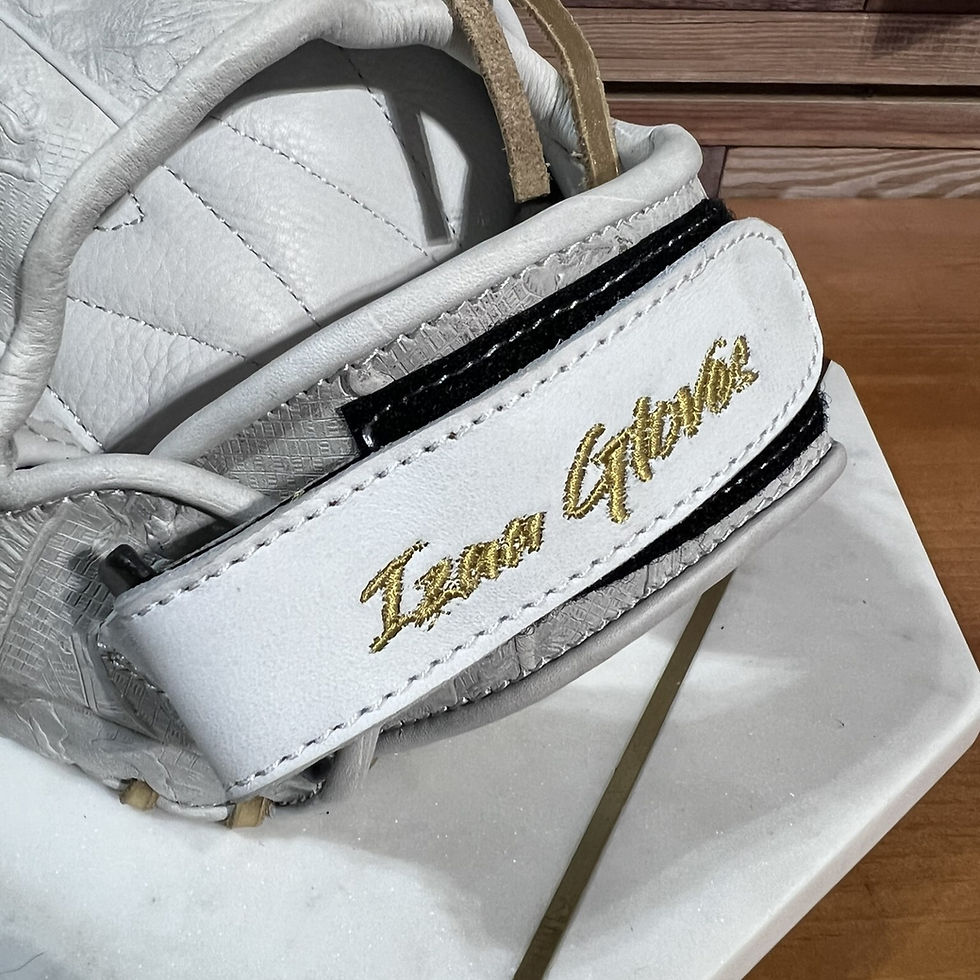 Thumbnail: White with Gold Baseball Softball Gloves