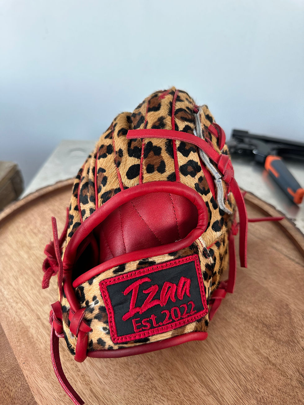 Thumbnail: 12.25”RHT, leopard/red oiled , broken in , extra padding 