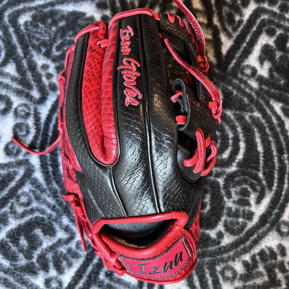 Thumbnail: 11.5", RHT, I-Web, Pro 2A, SnakeSkin / PythonSkin in Black-Red - #2B-572