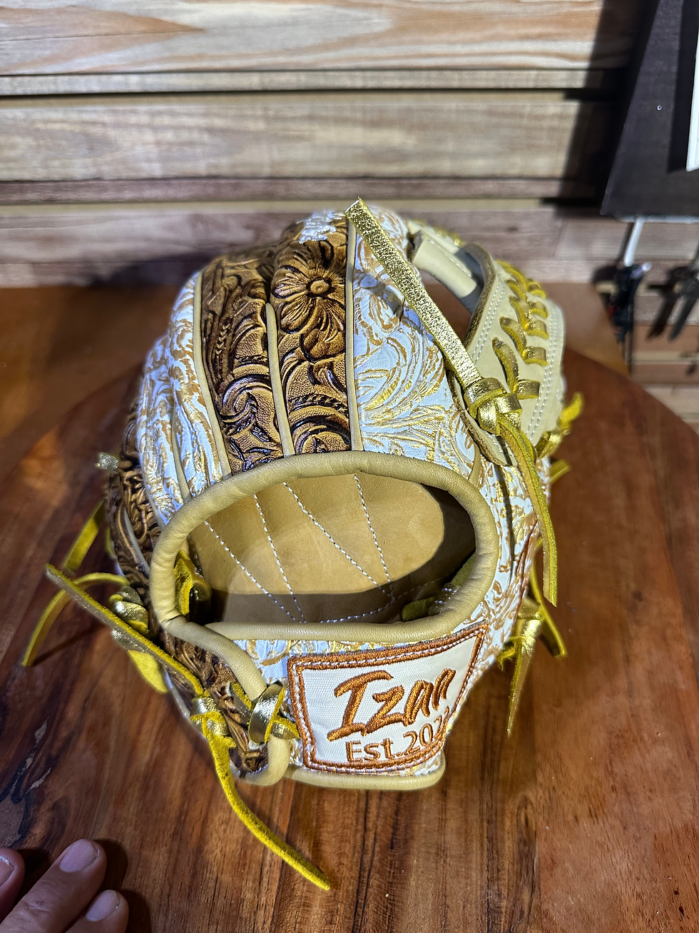 Thumbnail: 12” vaquero honey/gold white, T web 