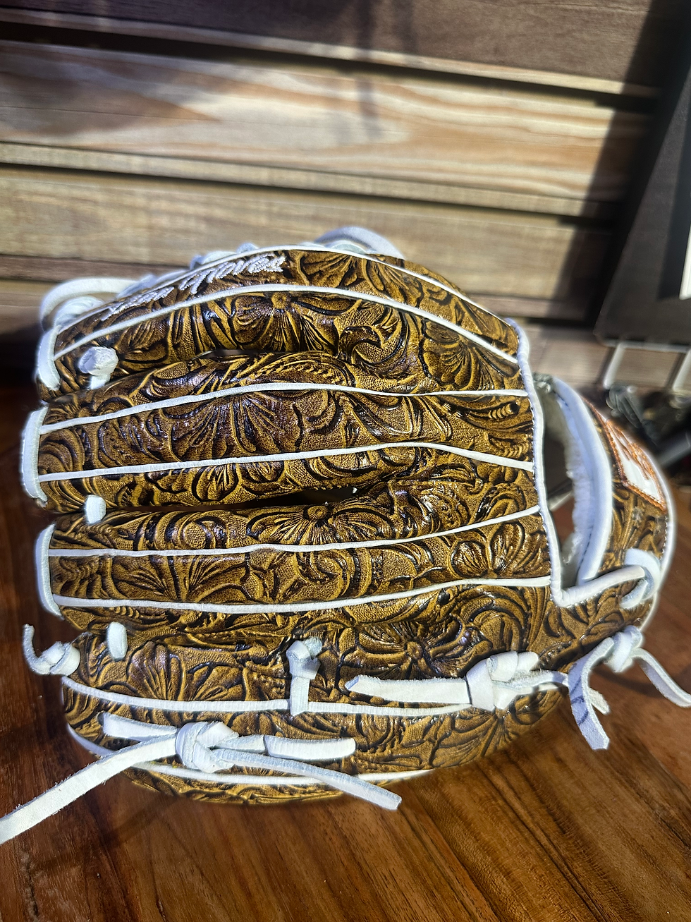 Thumbnail: 13” In stock , vaquero honey, white trapeze web