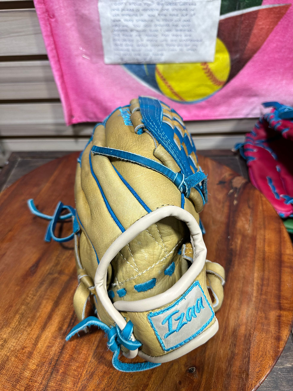 Thumbnail: 11.75” RHT, Reinforced Basket-Web, Kids Soft Smooth Leather Ice Cream/Sprinkles