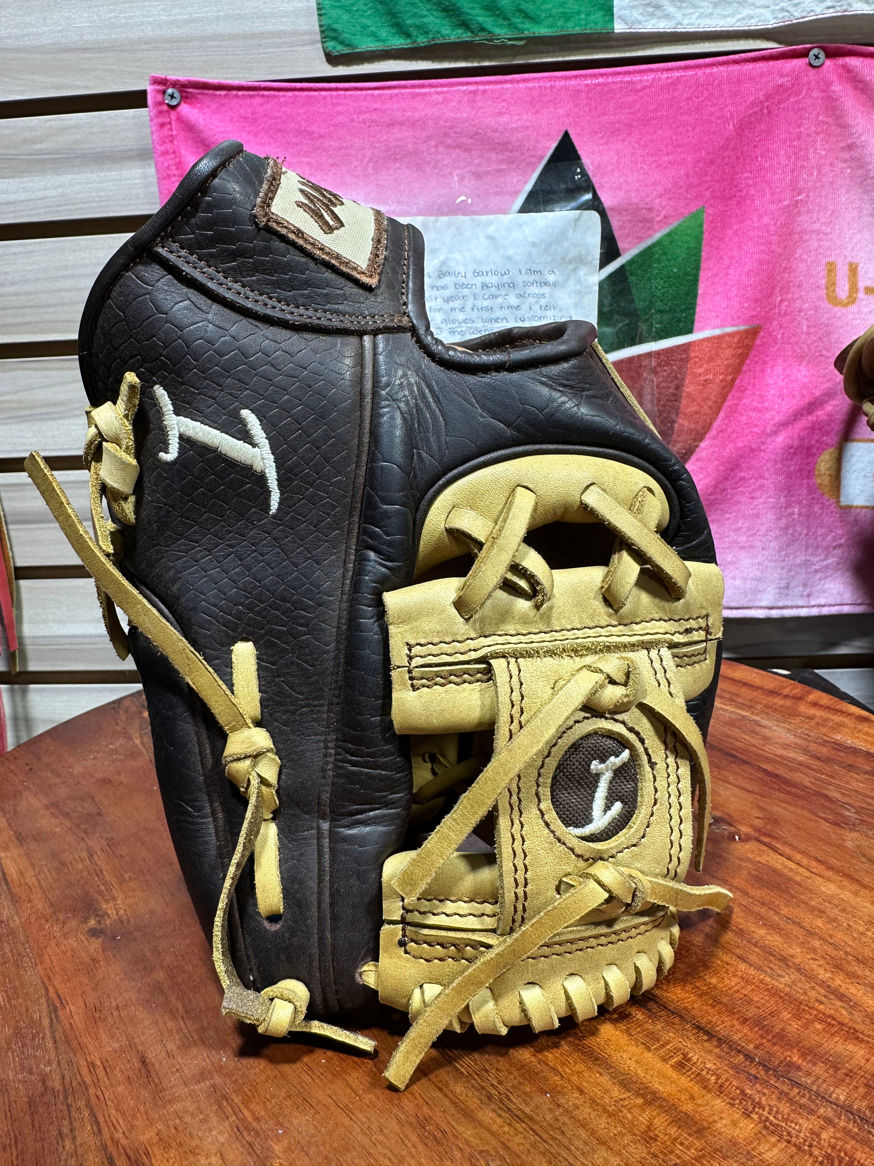 Custom Only - I-Web, All Snake in Dark Brown, Cream Web