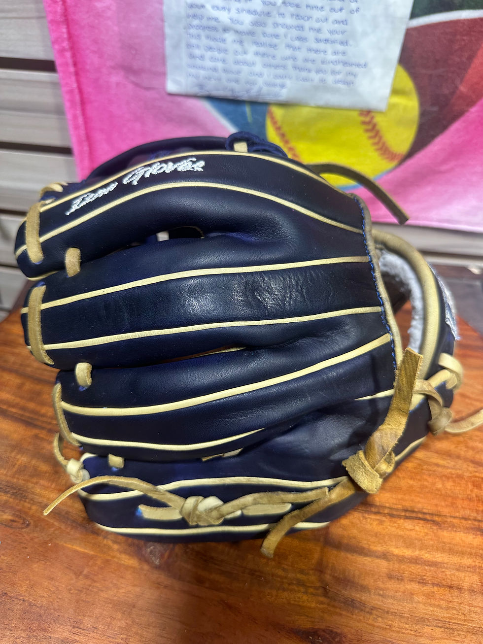 Thumbnail: 11.75”RHT, H-Web navy blue oiled and broken in , extra padding 