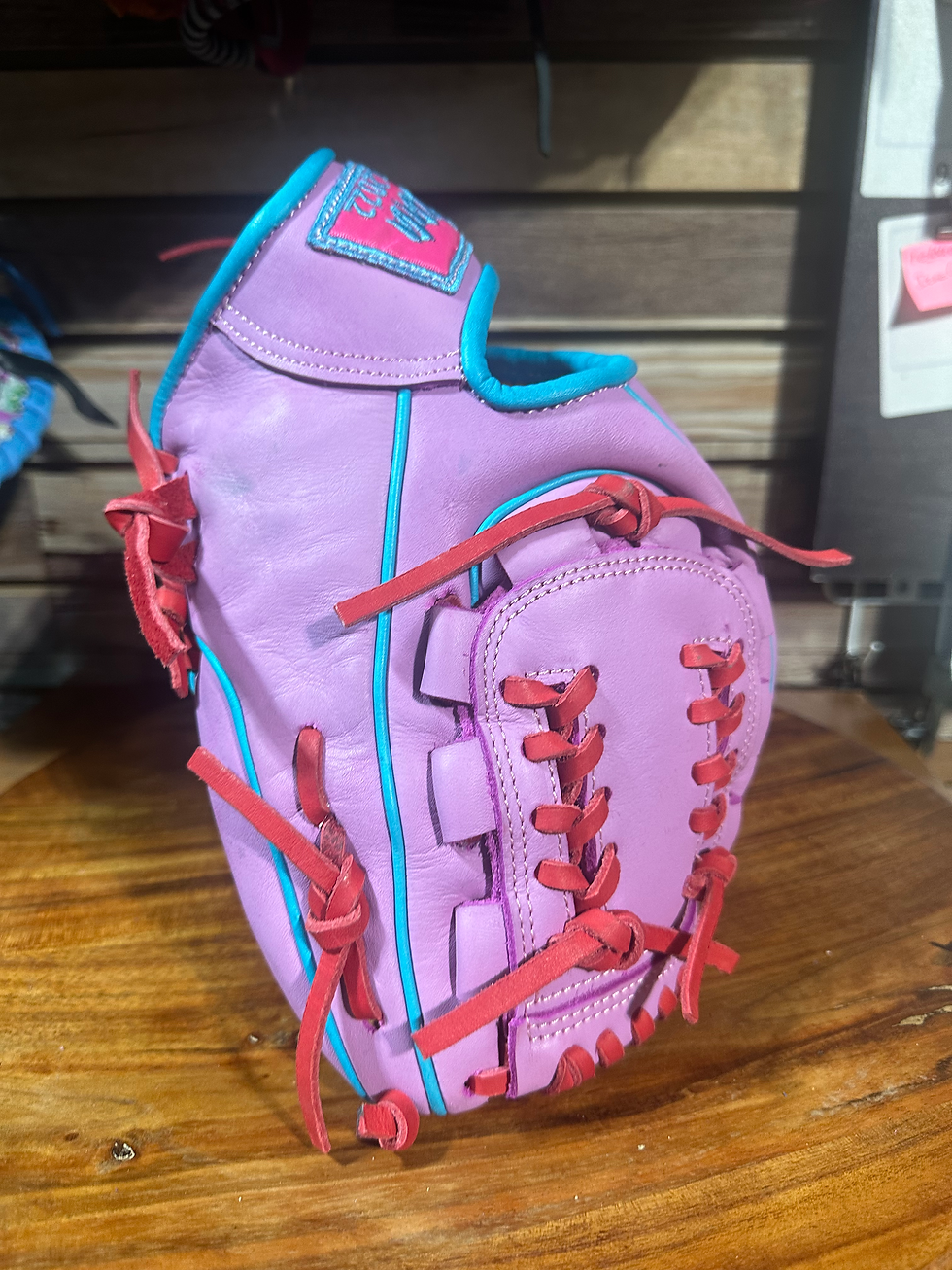 Thumbnail: 12”RHT pink extra padding oiled and broken in 