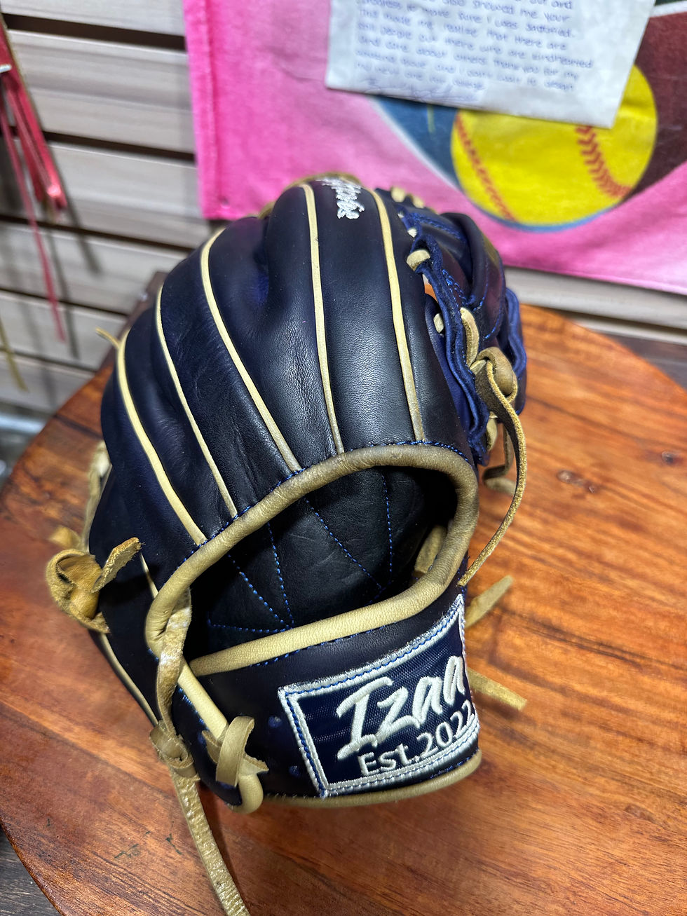 Thumbnail: 11.75”RHT, H-Web navy blue oiled and broken in , extra padding 