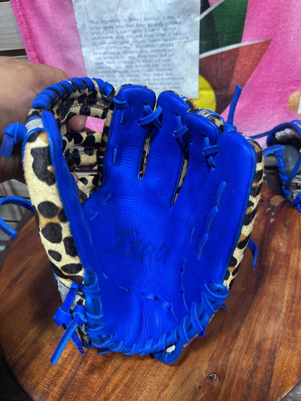 Thumbnail: 11.5” RHT H-Web, Leopard / Crocodile Grey with Royal Pocket and Laces