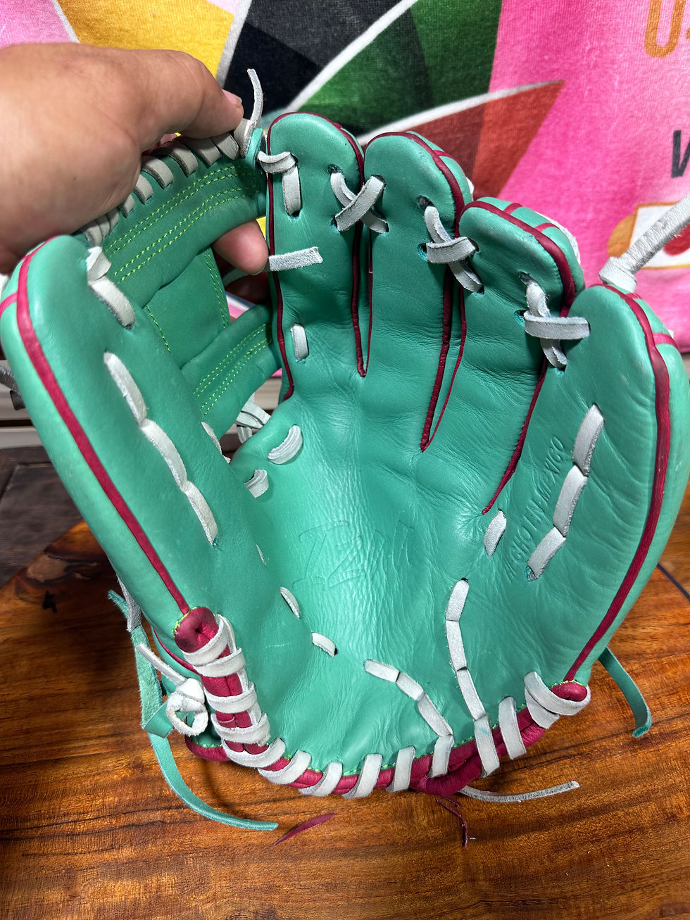 Thumbnail: 12” RHT teal ,I-Web oiled and broken in and extra padding 