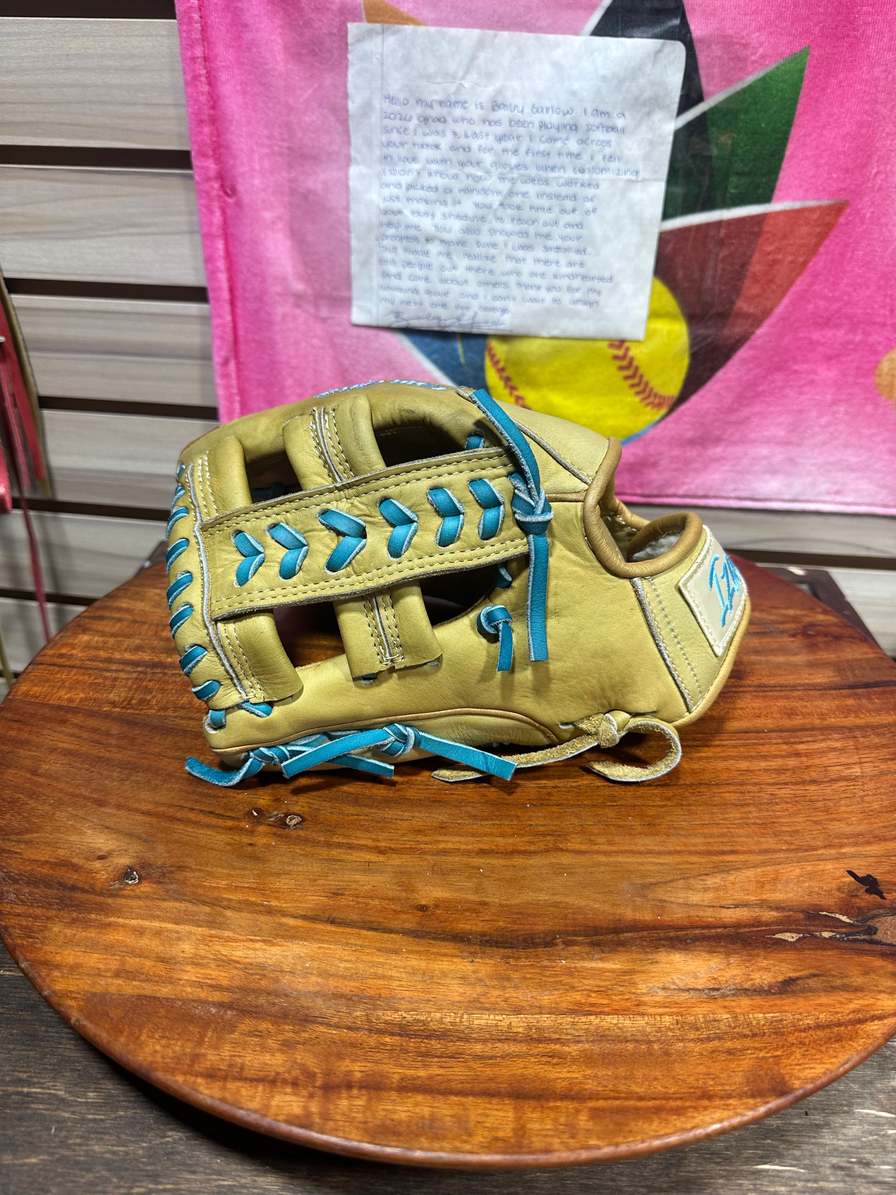 11.25” LHT lefty  kids small hands  oiled and broken  in game ready 