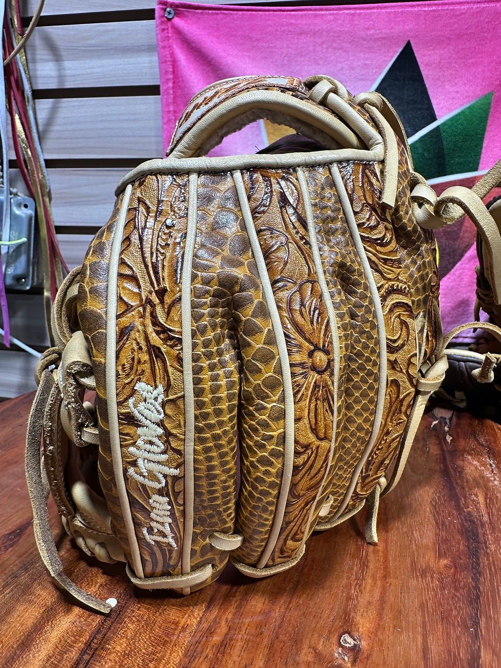 Thumbnail: 11.75” RHT , vaquero / Python I-Web oiled , broken in extra padding 