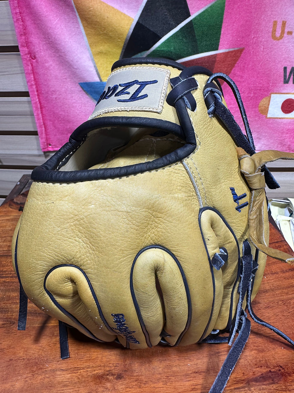 Thumbnail: 11” RHT sand/navy kids small hands baseball only , oiled and broken in 