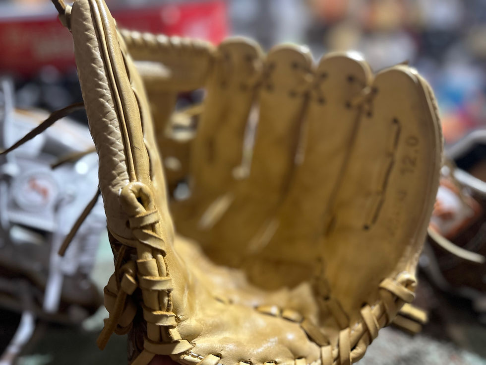 Thumbnail: Custom Baseball Softball Glove in Vaquero Design and SnakeSkin in Honey and Beige
