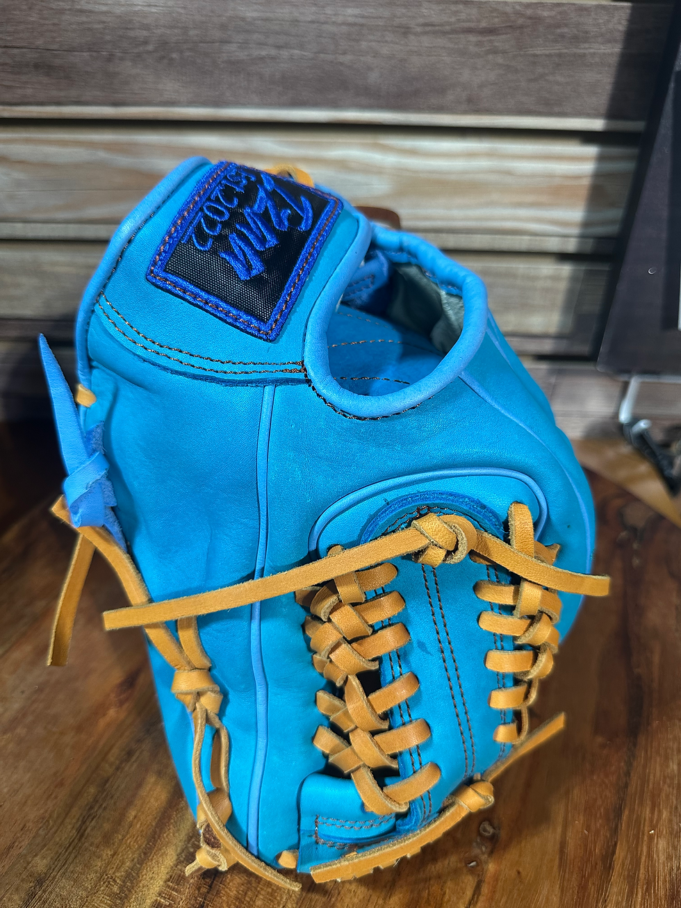 Thumbnail: 11.75” baby blue , super padded , oiled and broken in 