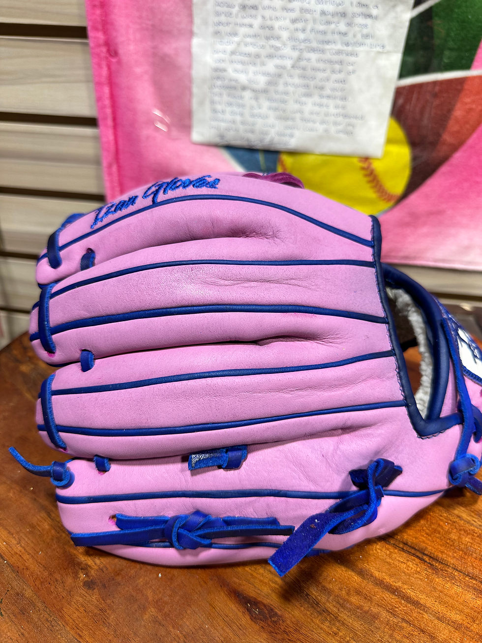 Thumbnail: 11.5” RHT pink oiled and broken in extra padding 