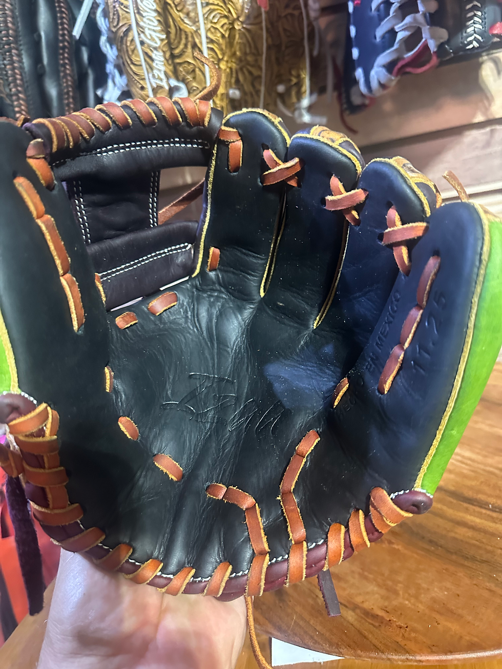 Thumbnail: On sale, 11.25”RHT vaquero honey, smooth brown ,green, oiled broken in
