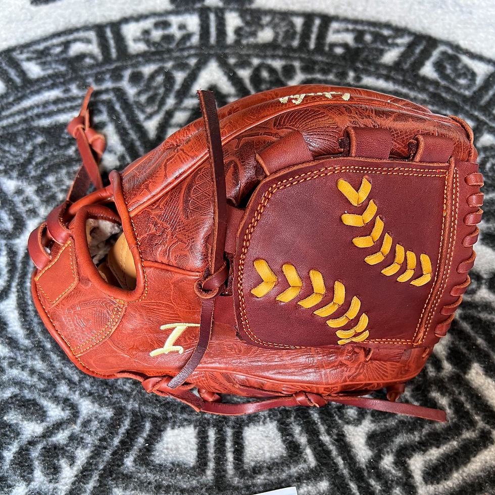 12.5" and 13", RHT, Closed Web, Elite 1A, Penacho UT Orange - Stitches - #1A-902