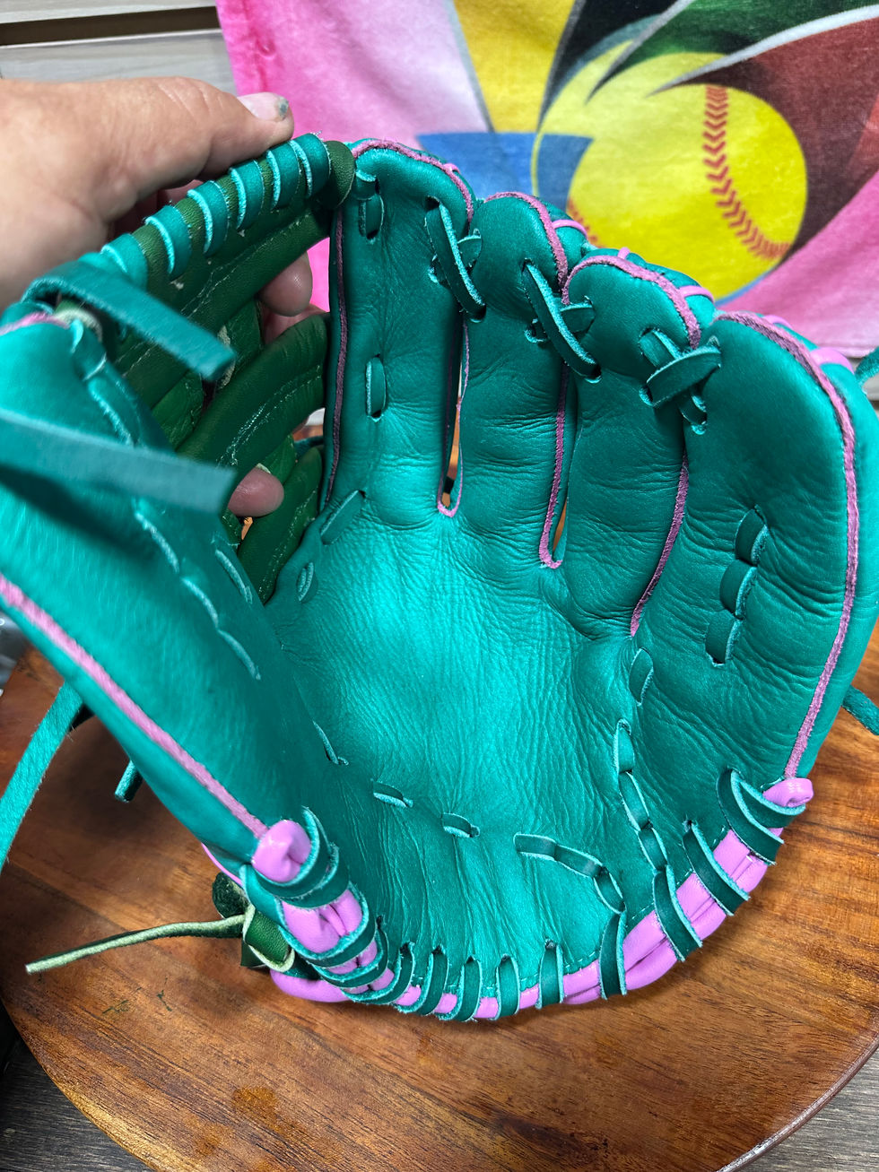 Thumbnail: 11.75”RHT green kids oiled and broken in , game ready 