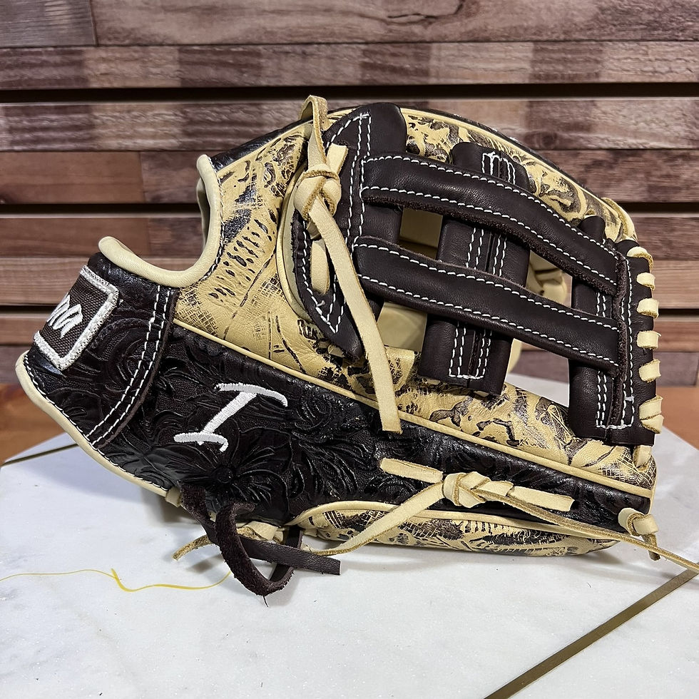 12", 12.5" RHT, I-Web, Apache Cream-Brown / Vaquero Brown Baseball Softball Glove