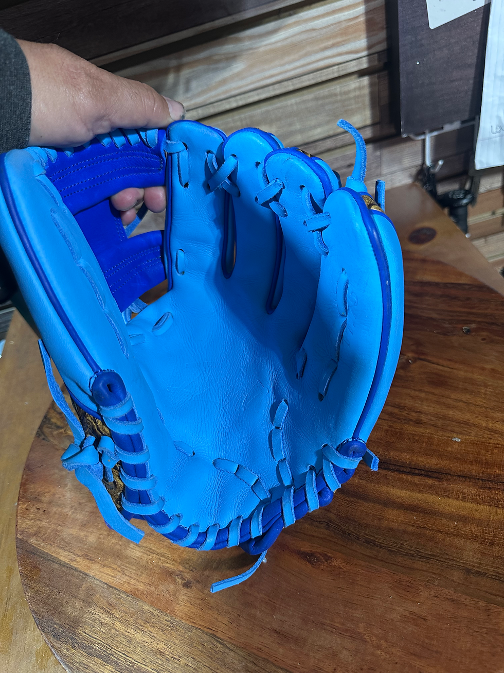 Thumbnail: 11.75”RHT vaquero/ honey /blue oiled broken in extra padding 