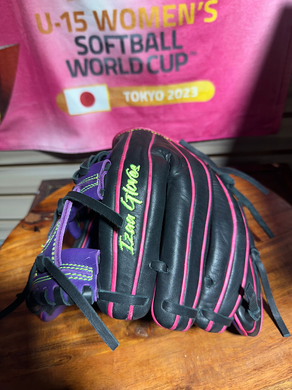 Thumbnail: 12” RHT smooth black and purple oiled and broken in 