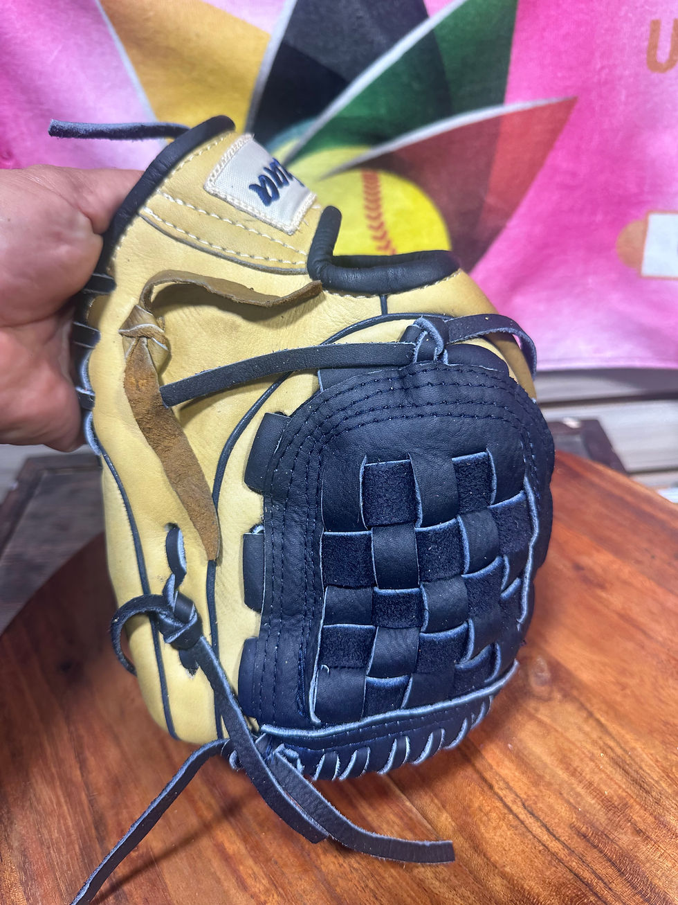 Thumbnail: 11” RHT kids small hands gloves game ready broken in 